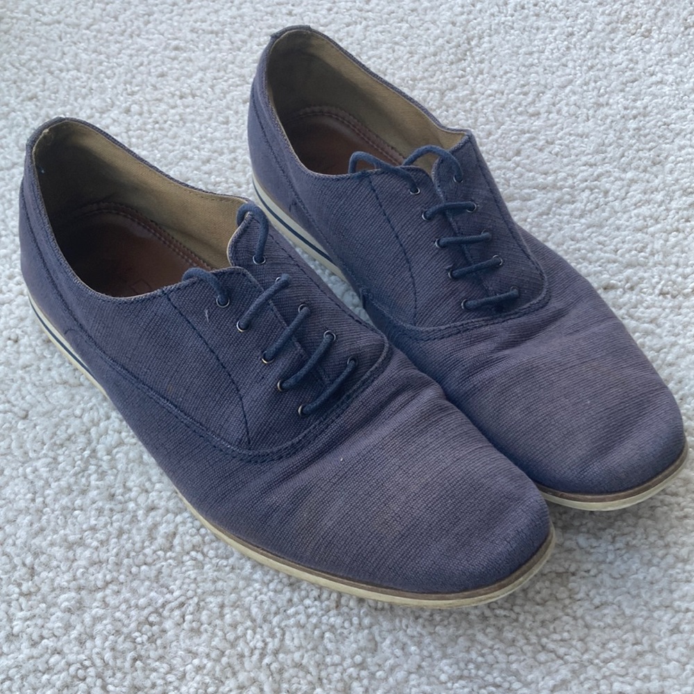 Aldo Blue Canvas Shoes Mens 10